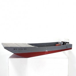 SHIP MODEL-Gray & Red Motor Boat
