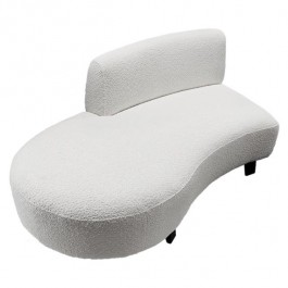 SOFA-SEC-Left Curve White Nubby