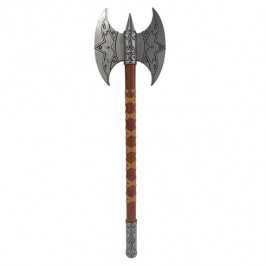 AXE-Viking Double Blade Axe w/Wooden Handle