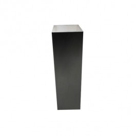 PEDESTAL-Tall Black Laminate w/White Acyrlic Top