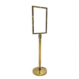 (89300017)Large Sign Holder-Gold Finish-59"H