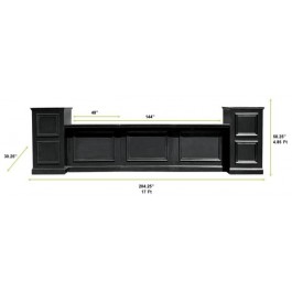 Painted Windowpane 5Piece Wide Modular Bar