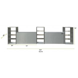 Aluminum 5Piece Tall Modular Bar