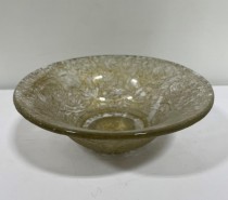 BOWL-7" GOLD FILLED/ETCHED-FLA