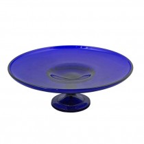 CAKE STAND-Colbalt Blue Glass