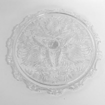 COOKIE PLATE-GLS-ETCHED/CUT GLASS
