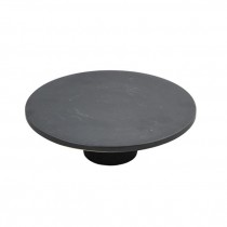 CAKE PLATE- Dark Brown Stoneware