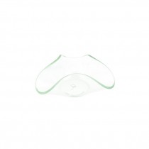 CANDY DISH-(Large)Translucent Wavy Green Glass