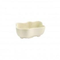 CANDY DISH-Cream W/Wavy Edge