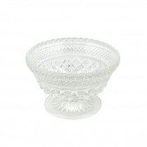 BOWL-Diamond Cut Glass