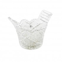 ICEBUCKET-Clear Cut Glass W/Handles