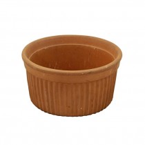 MIXING BOWL-Terracotta W/Vertical Ribs