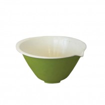 (25210218)MIXING BOWL-10.75"D Green w|White Interior-Nesting