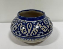 JAR-Blue & White Moroccan Jar