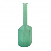 BOTTLE-Long Neck Blue Glass