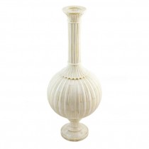 BOTTLE-W/ LID-WHT BONE MARQUET