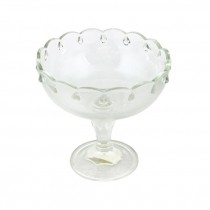 COMPOTE-Clear Glass W/Tear Drop Design