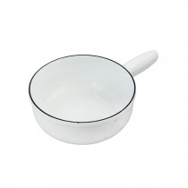 POT-Fondue-White Enamel/Cast Iron