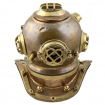 Miniature Replica-Divers Helmet-Copper