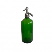 (28140001)Antique Green Seltzer Bottle