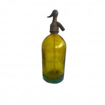 (2814008Y)Antique Yellow Seltzer Bottle