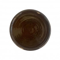 (03010026)DINNER PLATE-Brown Glazed Pottery