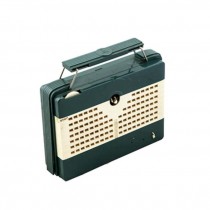 Portable Grn/Wht Radio-Emerson