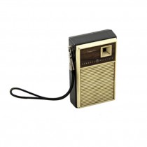 GE Transistor Radio/Brwn&Cream