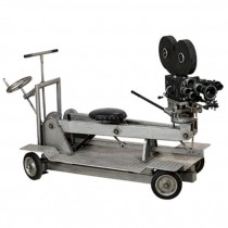 Lrg Movie Camera W/Seat