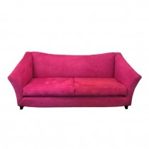 SOFA-Modern Pink Ultra Suede Sofa