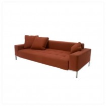 SOFA-RUST-QUILTED SEAT-ST