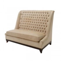 LOVESEAT-COTTON TUFTED--ARMLES