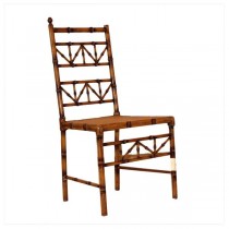 CHAIR SIDE-FAUX BAMBOO-DIAG CA
