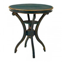 TABLE-SIDE-30"BLUE W/YW TRIM-S