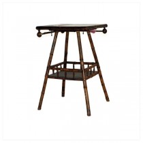 TABLE-SIDE-BAMBOO/DRK OAK TOP-