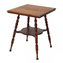 TABLE-SIDE 24"SQ OAK BEADED ED