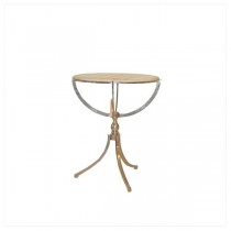 TABLE-SIDE-RND ALABASTER TOP-S