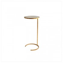 TABLE-SIDE-GOLD-SMALL ROUND TO