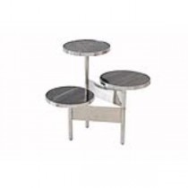 Circle Marble Top Trio/Chrome