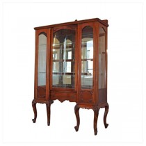 CABINET-WALNUT-3GLASS PANEL FR