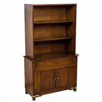 HUTCH-WALNUT-2DR/1DR/2SHELVES