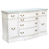 Credenza-White Distressed