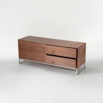 CREDENZA-WALNUT-2 DOORS-SLV FE