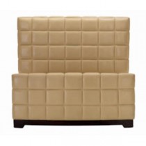 BED-Q-H/F-CREAMLEATHER-QUILTED