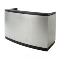 DESK-RECEPTION-BRUSHED STEEL