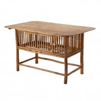 TABLE-KITCHEN-BAMBOO W/STORAGE