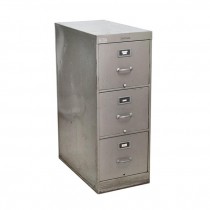 FILE CABINET-Grey 3 Drawer