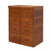 CABINET-FILE DOUBLE OAK 8DRAWE