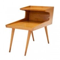 TABLE-END-BLOND WOOD W/SHE