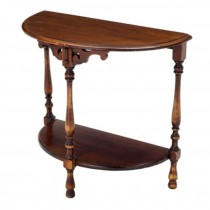 TABLE-END-HALF RND-WALNUT-UNDE